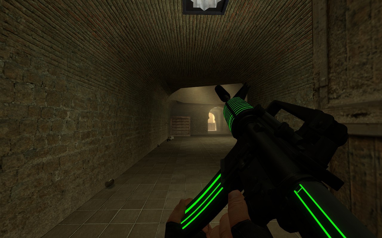 Neon Twinke Masta's M4A1 on aldrb0306's animations для Counter-Strike: Source
