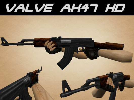 Модель HD AK-47 on Valve для CS 1.6