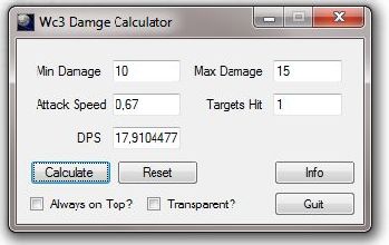 DPS Calculator 1.023