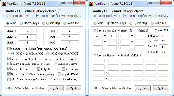 WarKey 6.8 | ВарКей 6.8 | Хоткей для WarCraft 3