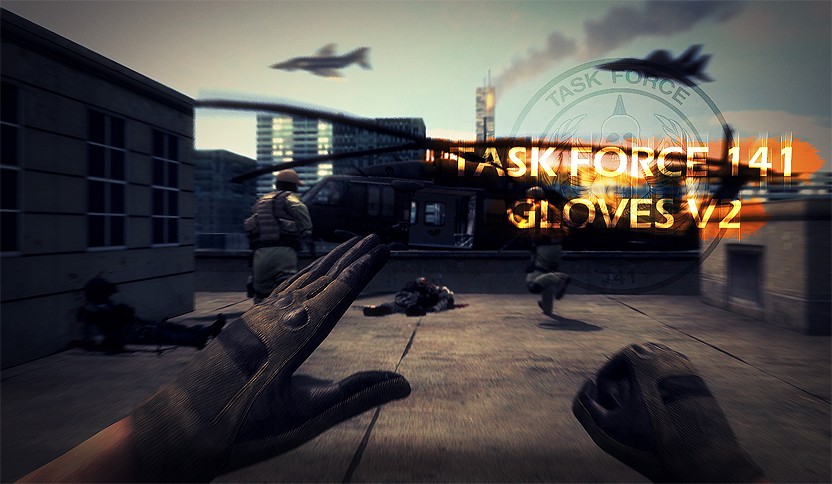Пак моделей Task Force 141 Gloves V2 для Counter-Strike: Source