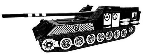 Чёрно-белые шкурки с зонами пробития для World of Tanks