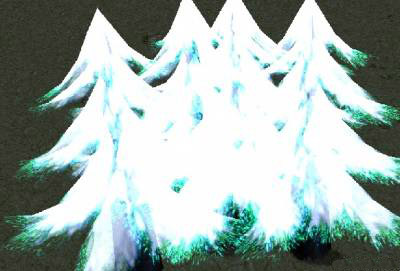 Модель Кристальная ель для WarCraft 3