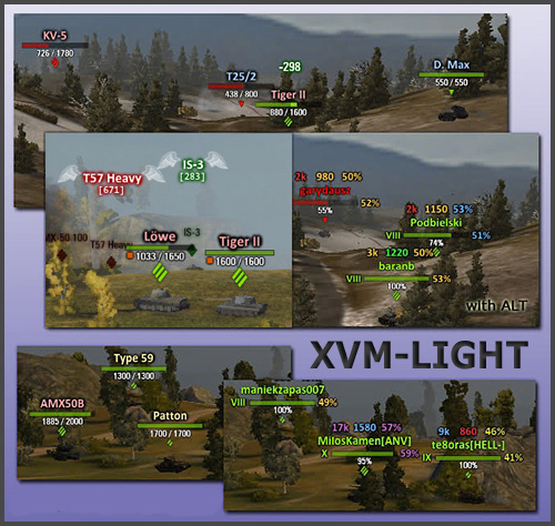 XVM-Light + Icons v.3.1.17 для WoT 0.8.10