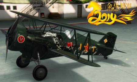 Curtiss Hawk III - новогодняя шкурка для World of Warplanes