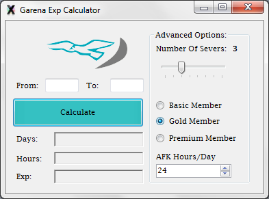 Garena Exp Calculator для Garena Plus
