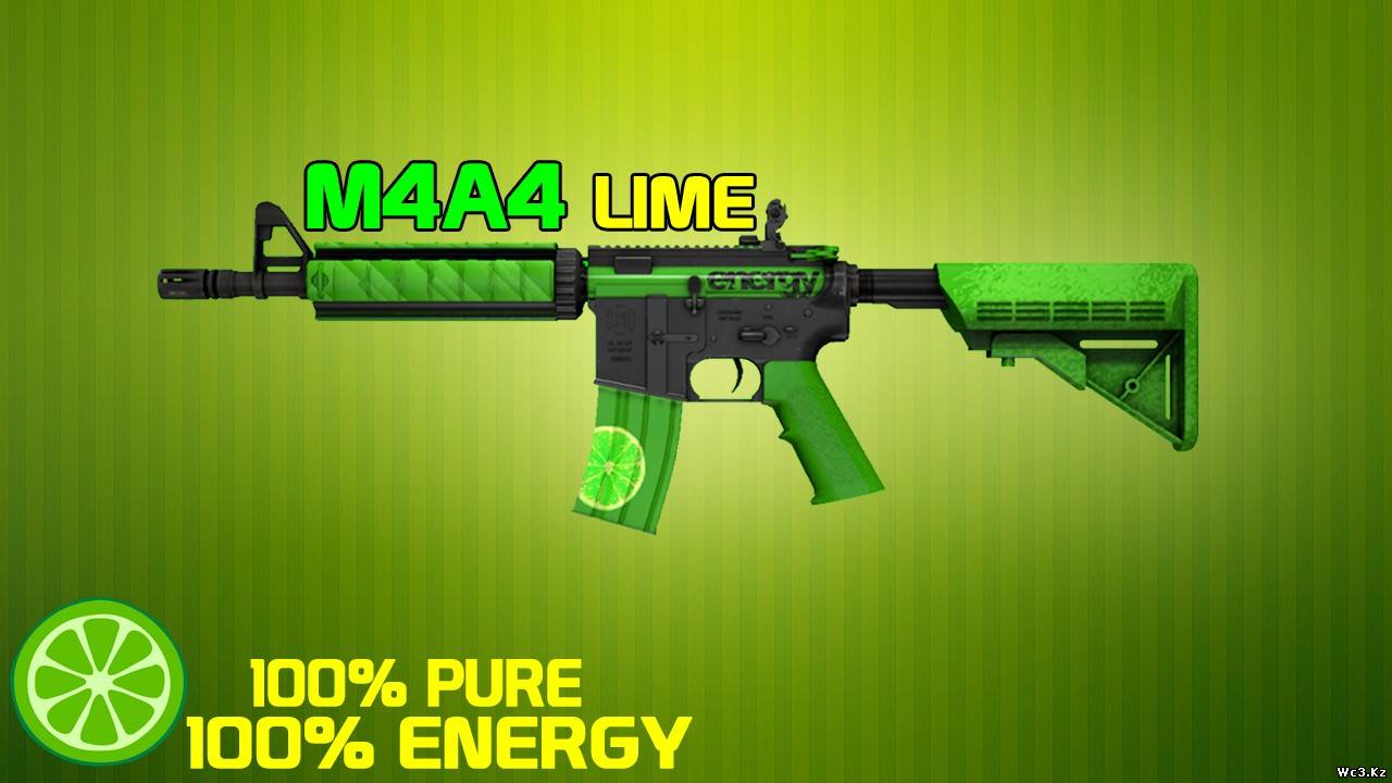 Модель M4A4 - Lime для CS: GO
