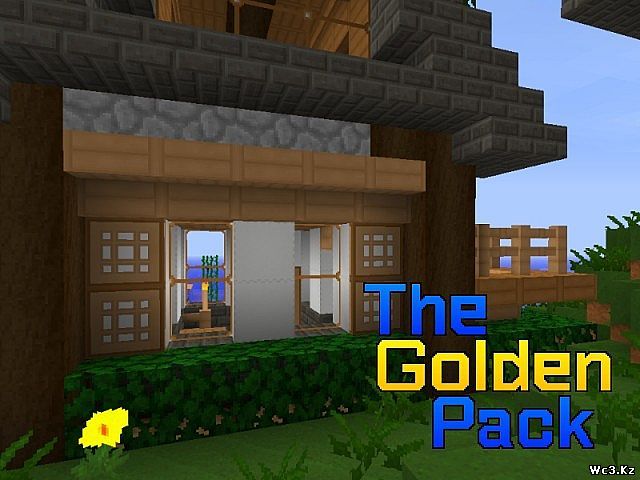 Ресурс пак The Golden HD для Minecraft 1.7.9/1.7.2