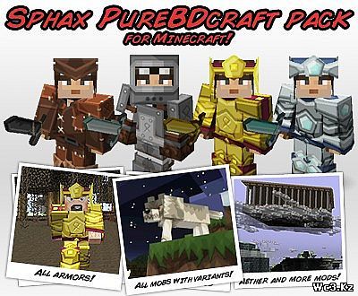 Текстур пак Sphax PureBDCraft для Minecraft 1.5.2