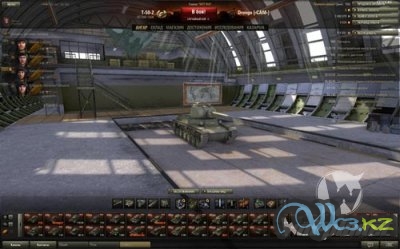 Танки в ангаре в 2 ряда World of Tanks 0.9.13