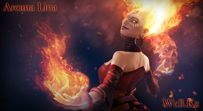 Модель Arcana Fiery Soul of the Slayer для Lina