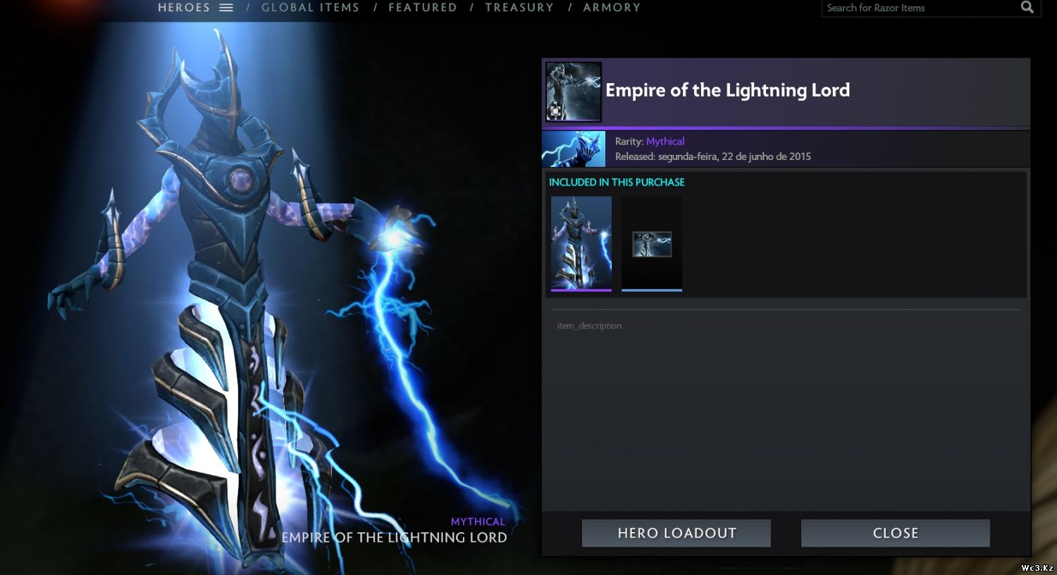 Сет Empire of the Lightning Lord для Razor